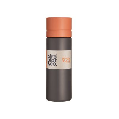 Orange and Grey Circular Water Bottle
