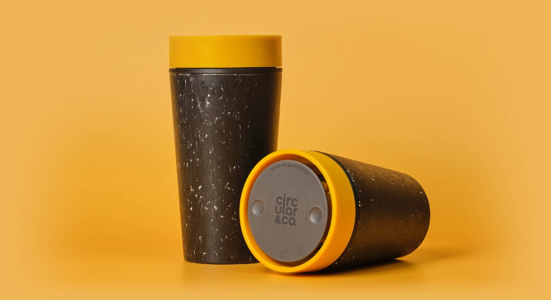 Reusable, recycled coffee cups made from fabric waste