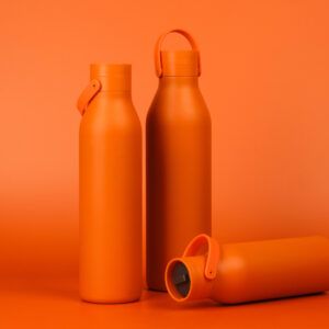 Circular&Co Website_ Stainless Steel_Reusable Bottle_ Sunrise Orange _1 Circular&Co Reusable Stainless Steel Water Bottle Sunrise Orange
