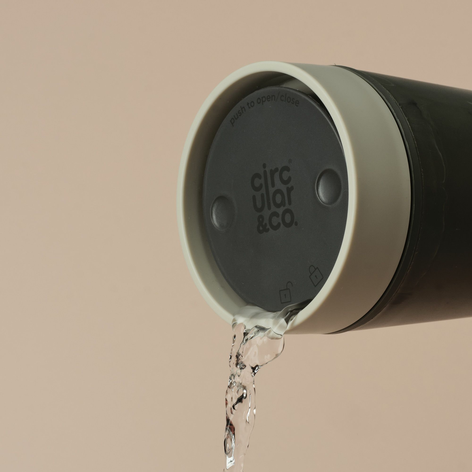 Circular&Co Reusable Coffee Cup Made From Traceable Marine Plastic Ecru