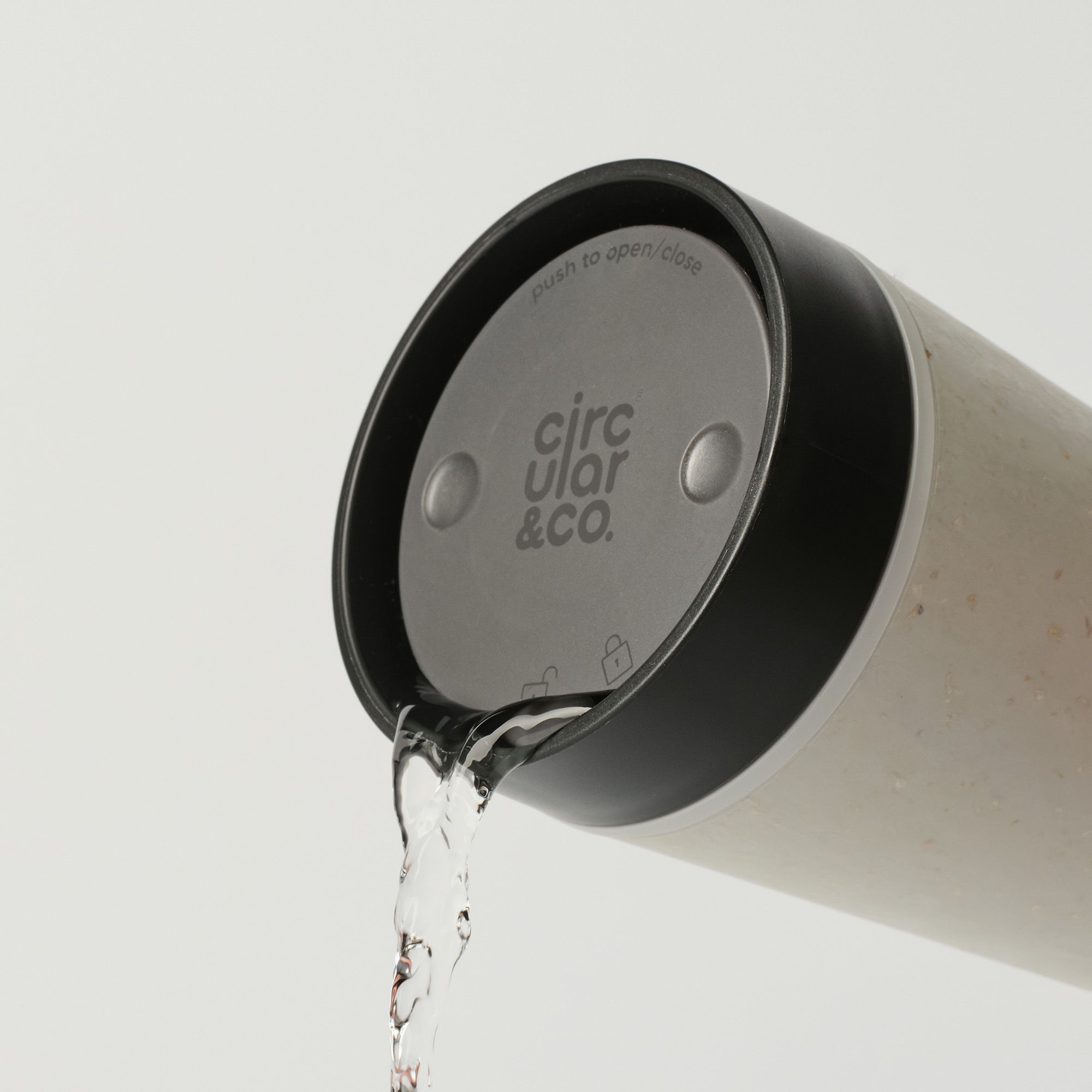 Circular&Co Reusable Coffee Cup Made From Paper Cups Chalk & Ink Black