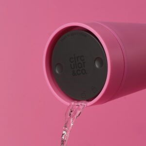 Circular&Co Reusable Coffee Cup Made From Recycled Bubblegum Candy Pink