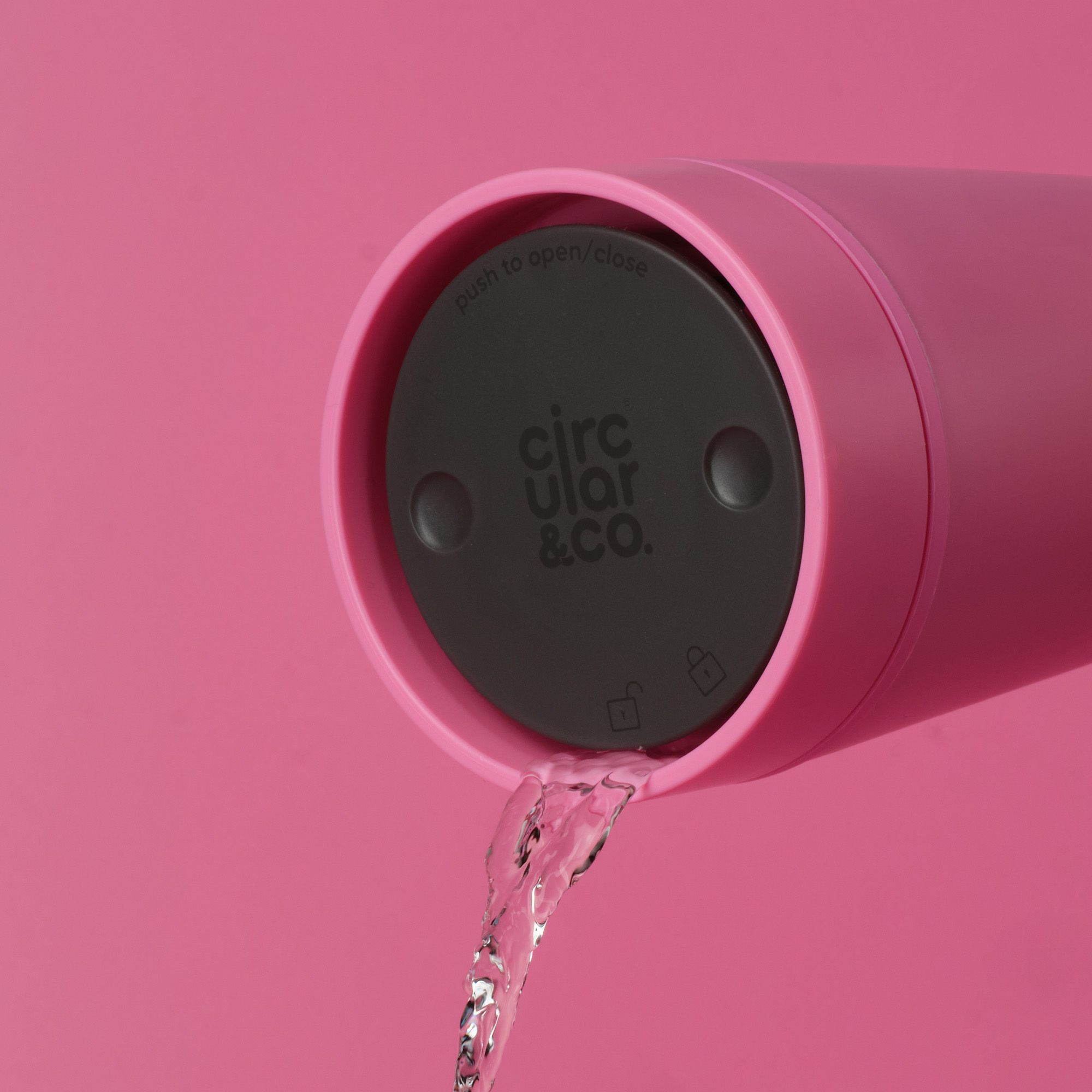Circular&Co Reusable Coffee Cup Made From Recycled Bubblegum Candy Pink