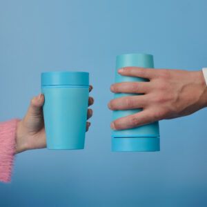 Circular&Co Reusable Coffee Cup Made From Recycled Bubblegum Sky Blue