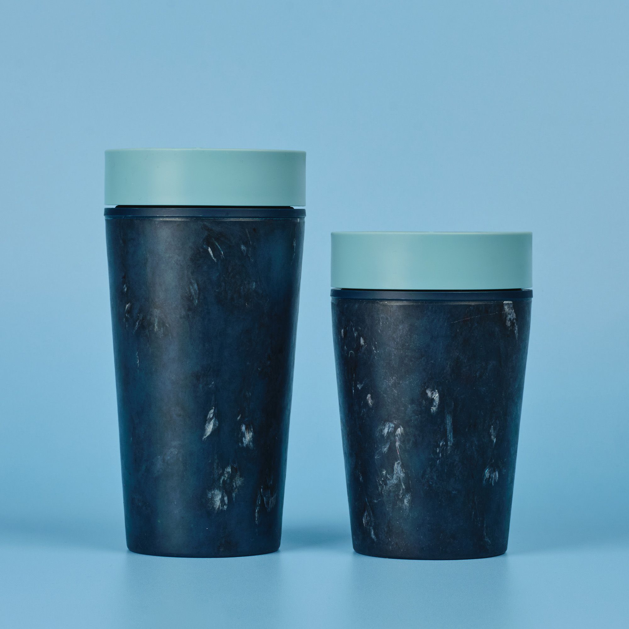 Circular&Co_Website_Fabric Waste_Reusable Cup_Stonewash Blue_1 Circular&Co Reusable Coffee Cup Made From Fabric Waste Stonewash Blue